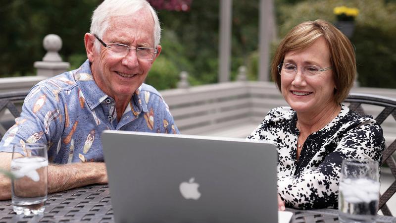 Lisa Emenhieser with her husband Boyd Sarratt.