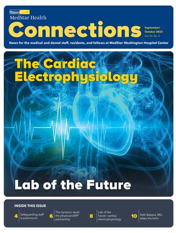 Connections Magazine cover - publication from MedStar Washington Hospital Center
