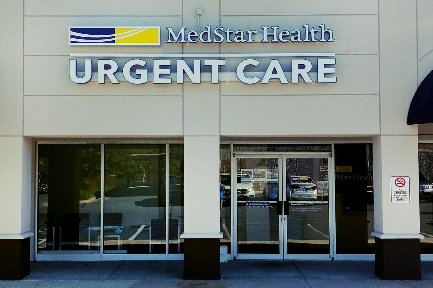Entrance to MedStar Urgent Care at 350 Fortune Terrace inPotomac Marland