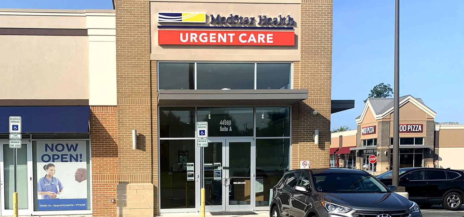 Entrance to MedStar Urgent Care at California, Maryland