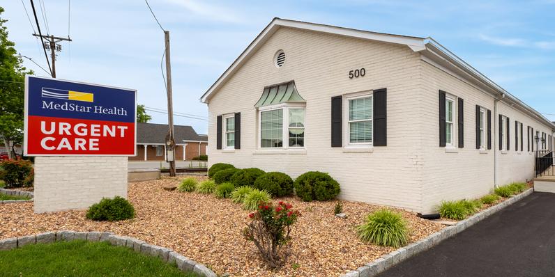 White MedStar Health urgent care building in La Plata, Maryland