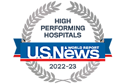 Newsweek High Performing Hospitals award badge