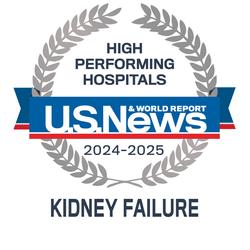 US News and World Report High Performing Hospitals Badge for Kidney Failure_2024-25_MGUH