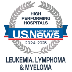 US News and World Report High Performing Hospitals Badge for Leukemia, Lymphoma and Myeloma 2024-25_MGUH