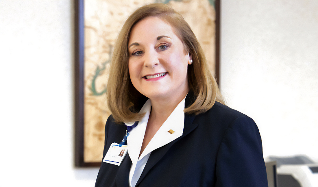 Christine Wray stands in her office at MedStar Southern Maryland Hospital Center