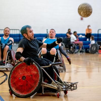 Rugby is one of the sports offered by MedStar Health's adaptive sports and fitness program at MedStar National Rehabilitation Hospital in Washington DC