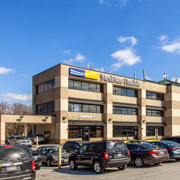 Concrete and glass medical office building location of MedStar Health at Dorsey Hall
