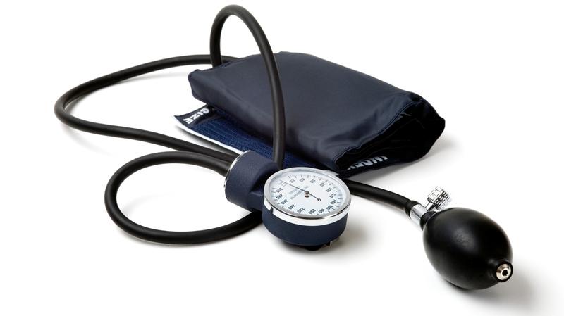 A Sphygmomanometer measuring for blood pressure.