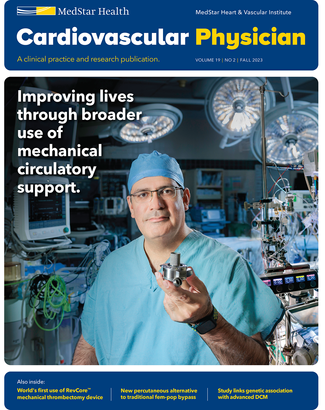 Cardiovascular Physician Magazine cover - publication from MedStar Heart and Vascular Institute