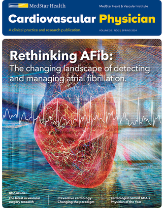 Cardiovascular Physician Magazine cover - publication from MedStar Heart and Vascular Institute