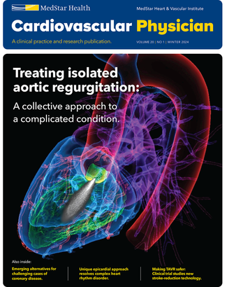 Cardiovascular Physician Magazine cover - publication from MedStar Heart and Vascular Institute