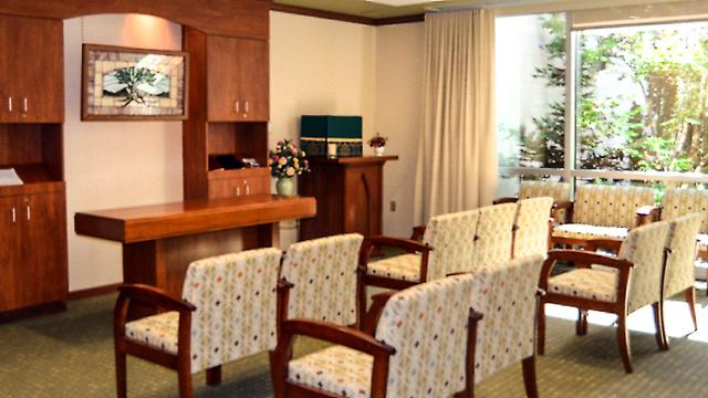 The interior of the chapel at MedStar Franklin Square Medical Center is a quiet place for spiritual retreat.