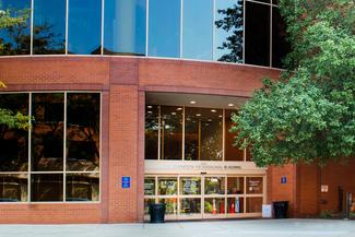 The Johnston Building at MedStar Union Memorial Hospital is a modern brick and glass building.