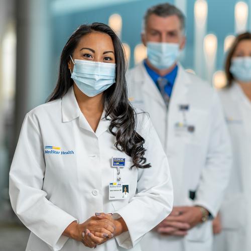 4 MedStar healthcare providers stand and look at the camera.