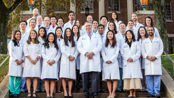 A group of residents in the MedStar Health Diagnostic Radiology Residency Program pose for a group photo.