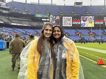 Residents at an NFL game.