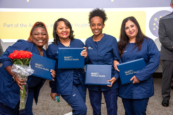Graduates from the Academy at MedStar Health program for sterile processing and radiation technoligists.