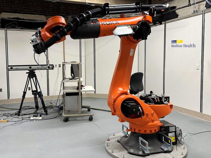 MedStar Health is one of the first research labs in the United States to use a robotic arm to better understand joint injuries and to test surgical resiliencies.