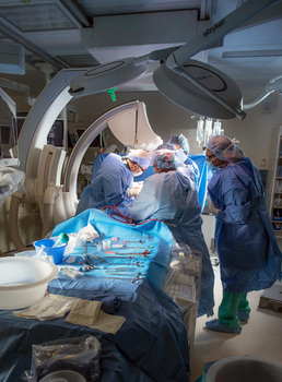 A surgical team performs a limb salvage surgery at MedStar Washington Hospital Center.