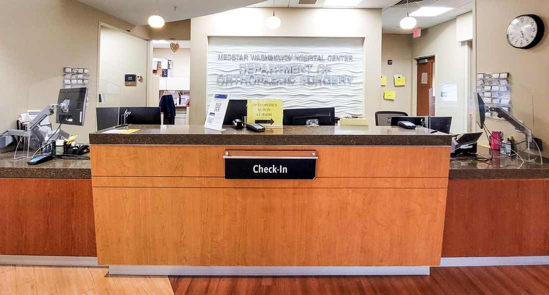 Office entrance to Physical Therapy at Iriving Street - Hand Center