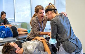 Megan Moran, PT teaches Marymount University students.