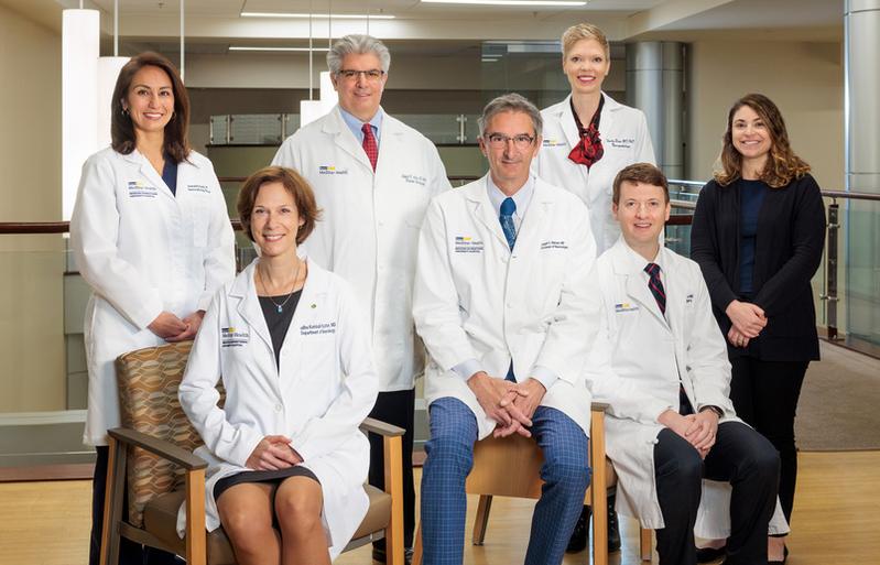 Group photo of physicians from the Comprehensive Brain Tumor Center at MedStar Georgetown University Hospital