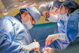 Dr. Christian Shults performs a cardiac surgery procedure at MedStar Health.