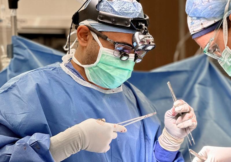 Dr. Jugal Shah performs surgery at a MedStar Health hospital.