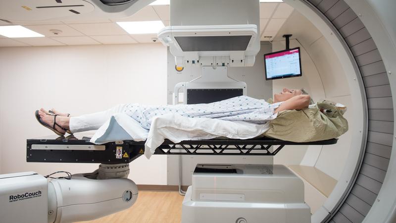 A patient undergoes treatment in the Proton Center at MedStar Georgetown University Hospital is equipped with state-of-the-art equipment to shrink and eliminate tumors.