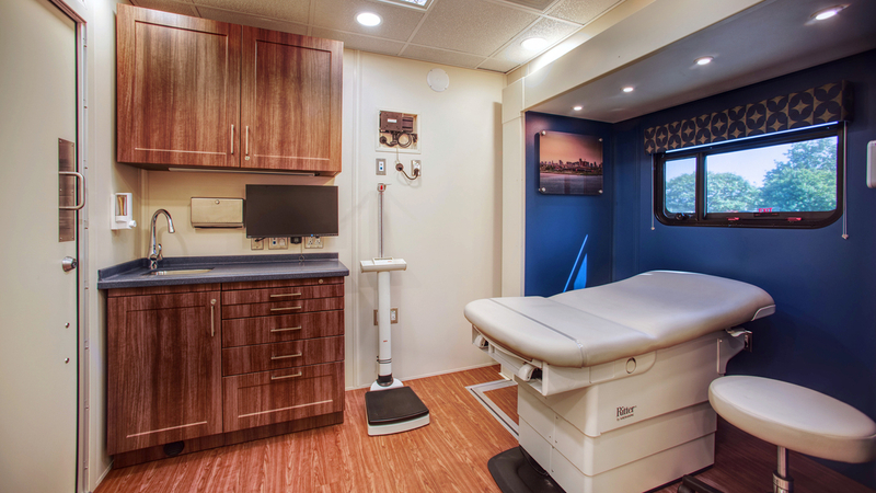 Interior of the MedStar Health Mobile Health Truck