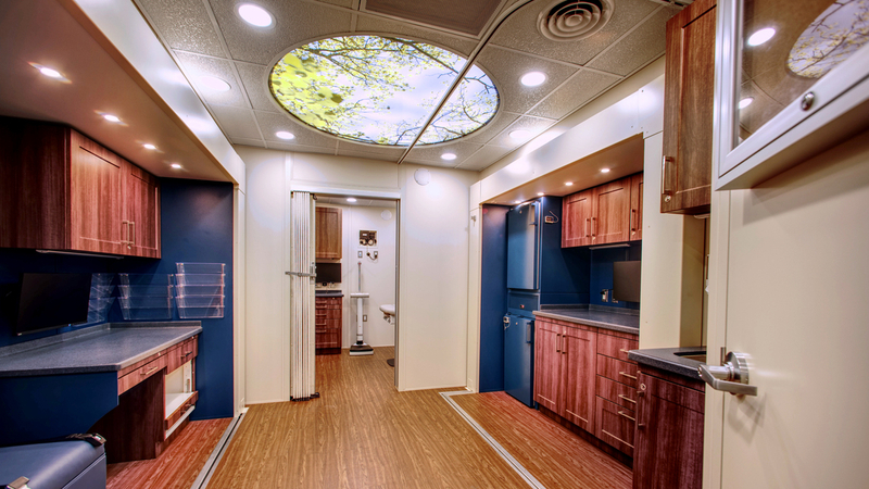 Interior of the MedStar Health Mobile Health Truck