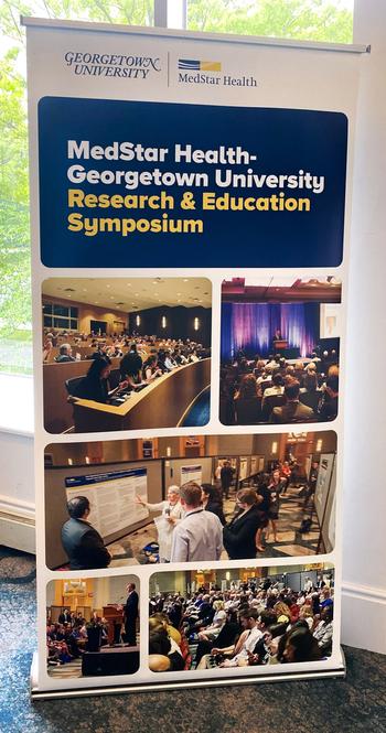 横幅的MedStar Health-Georgetown大学第11届研究教育研讨会。