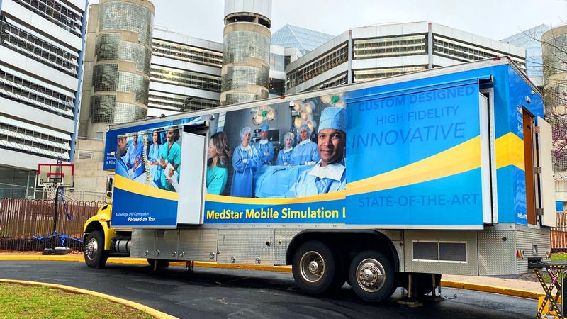 MedStar Health's mobile simulation lab truck in 2020.