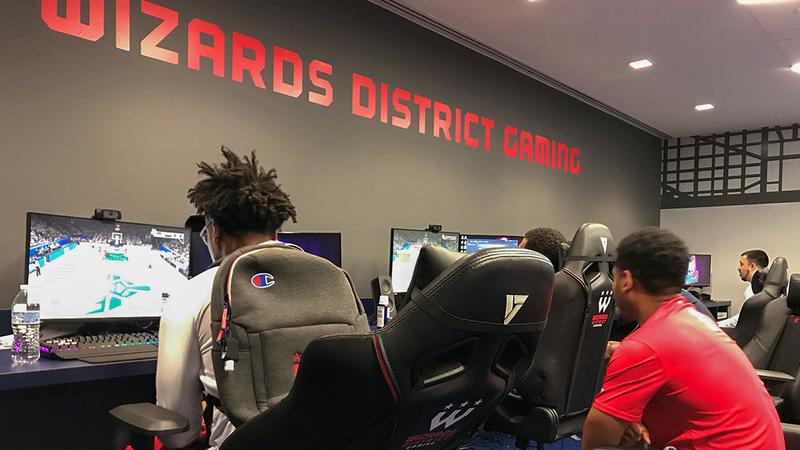 The MedStar Wizards District Gaming Studio in downtown Washington, D.C., is abuzz with the sounds of competing athletes.