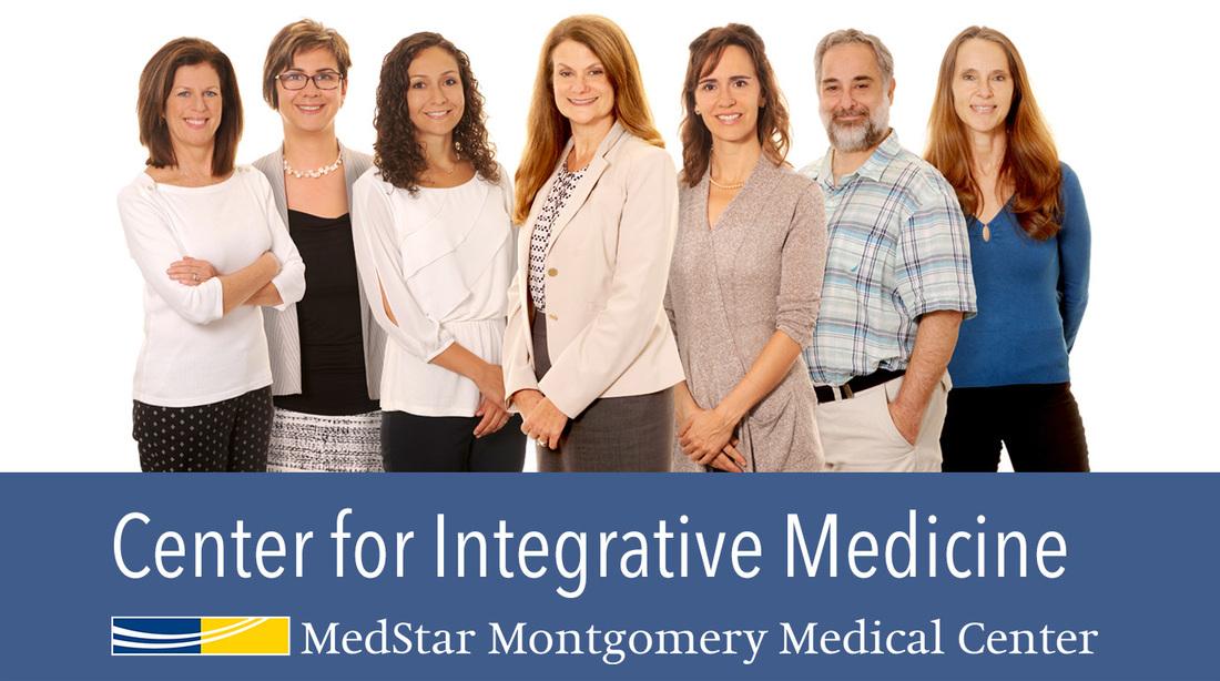 Group photo of a team from the Integrative Medicine group at MedStar Montgomery Medical Center.