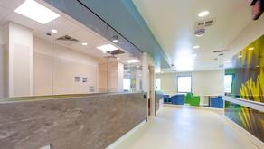 Front desk of the newly rennovated behavioral health unit at MedStar Southern Maryland Hospital Center.