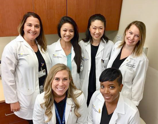 Advanced Practice practitioners pose for a photo at MedStar Health.