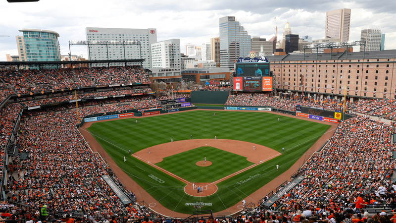 MedStar Health signs at Camden Yards