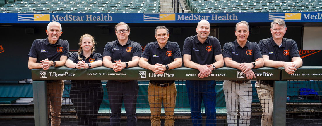 Photo of MedStar Health team physicians for the Baltimore Orioles