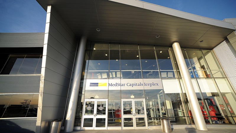 Entrance to MedStar Capitals Iceplex training center.