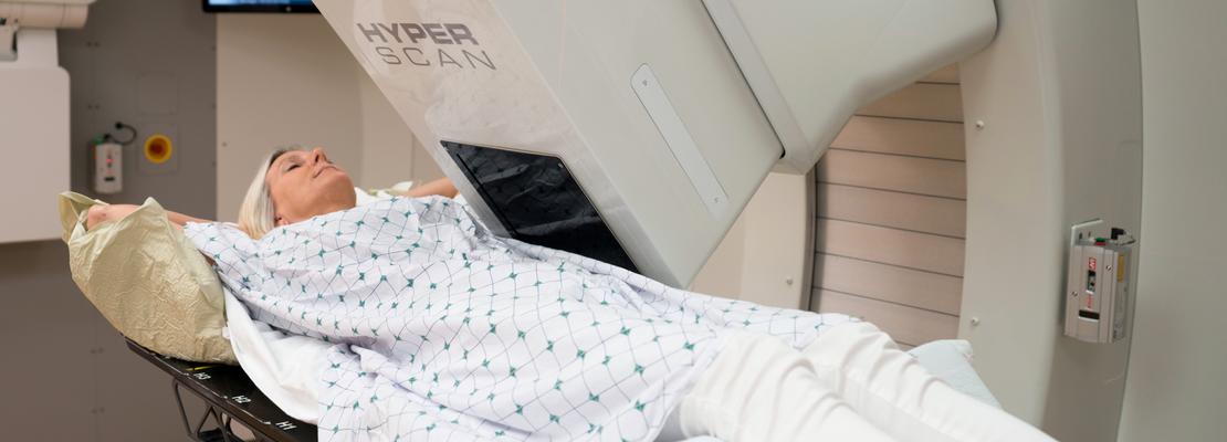 A patient undergoes treatment in the Proton Center at MedStar Georgetown University Hospital is equipped with state-of-the-art equipment to shrink and eliminate tumors.