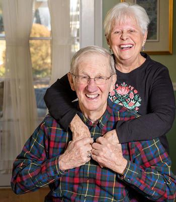 BJ and Jean Cooney pictured inside their home. Cancer Journey Turns Local Couple Into Enthusiastic MedStar HealthSupporters