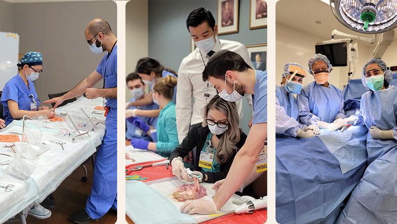 General Surgery Residency Program residents in action.