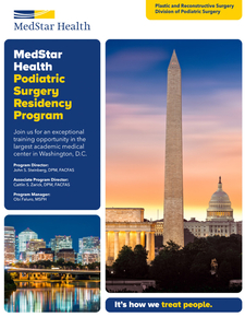 Cover of the 2024 Podiatric Surgery Residency Program brochure.