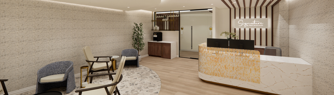 Interior renderings of the concierge medicine office at MedStar Health.