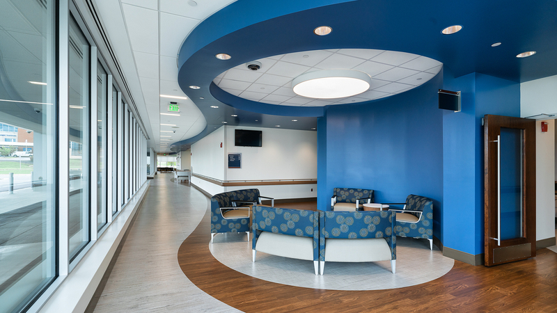 The surgical pavilion at MedStar Franklin Square Medical Center is located adjacent to the main hospital building.