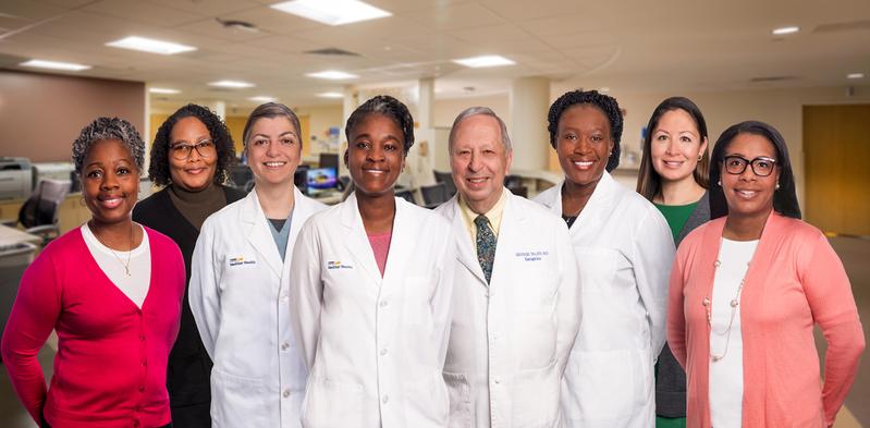 Group photo of physicians from MedStar Health's geriatric medicine team in Baltimore.