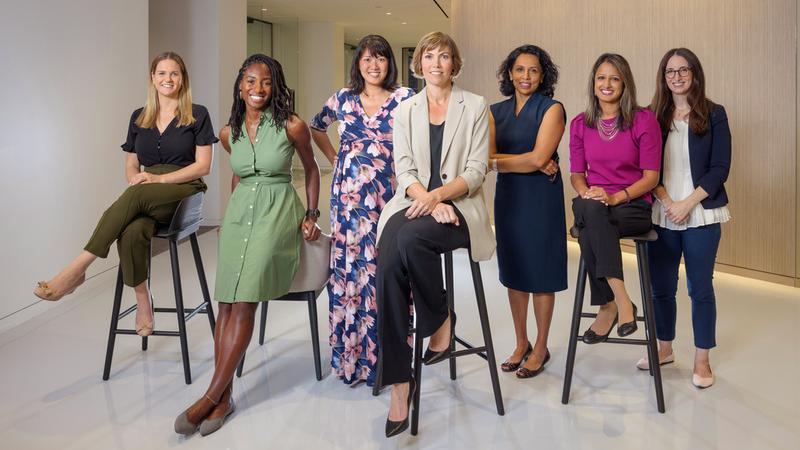 Team members from MedStar Georgetown University Hospital's Women's Mental Health department sit together for a group photo.