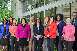 A group of maternal and fetal medicine providers from MedStar Health pose for a group photo.