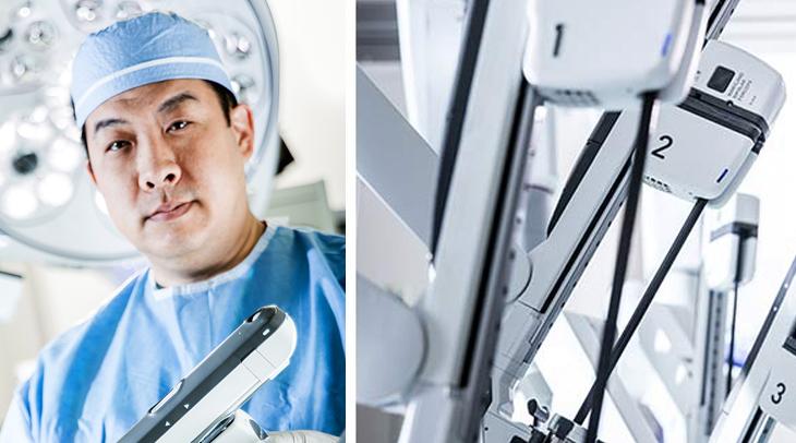 Christopher You is a bariatric surgeon who uses the DaVinci surgical system to perform minimally invasive robotic surgery at MedStar Health.